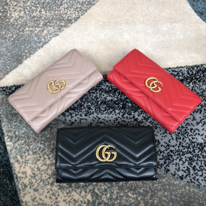 Gucci high quality Designer Replica GG Marmont continental wallet 443436 Bag
